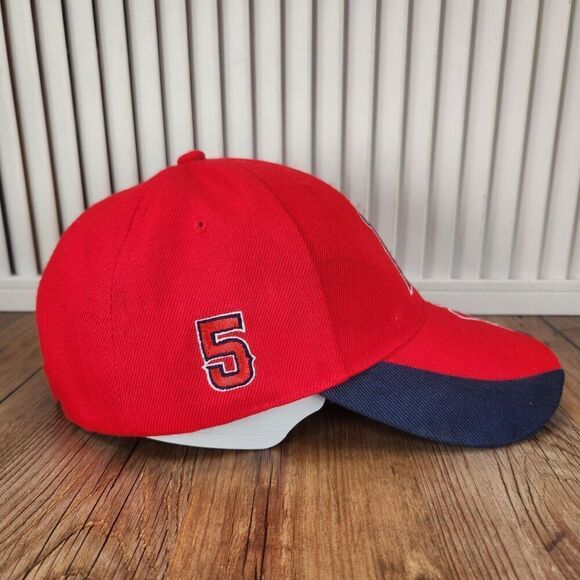Los Angeles Angels Albert Pujols #5 Strapback Hat Cap Red Icee Stadium Giveaway - Picture 4 of 11